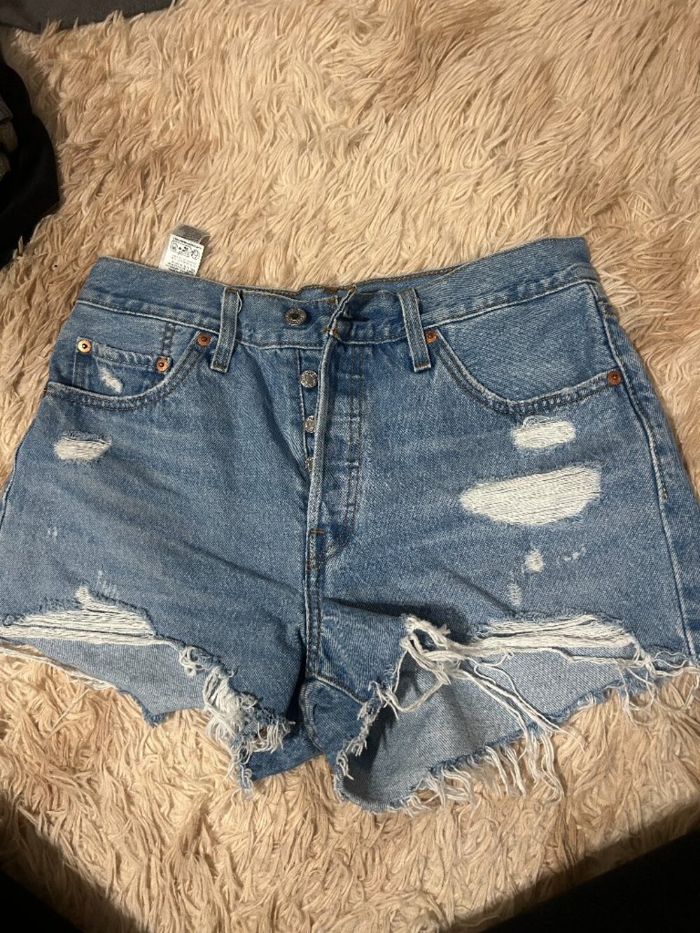 Levi's 501 Distressed Shorts